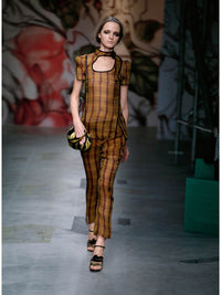 Prada Spring 2008 Fairy Pink & Electric Blue Silk Ensemble Set