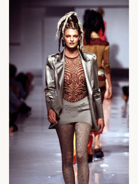 Jean Paul Gaultier Spring 1996 Cyberbaba Print Mesh Top