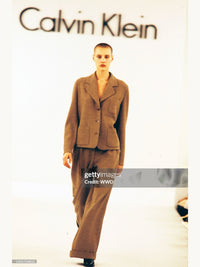 Calvin Klein Collection Fall 1993 Textured Wool Trousers