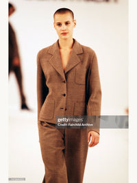 Calvin Klein Collection Fall 1993 Textured Wool Trousers