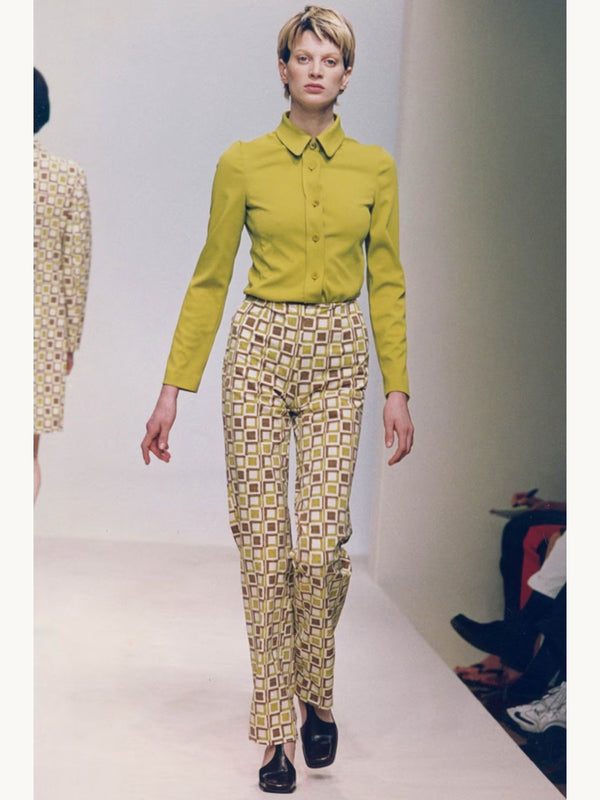 Prada Spring 1996 Tile Print Trousers