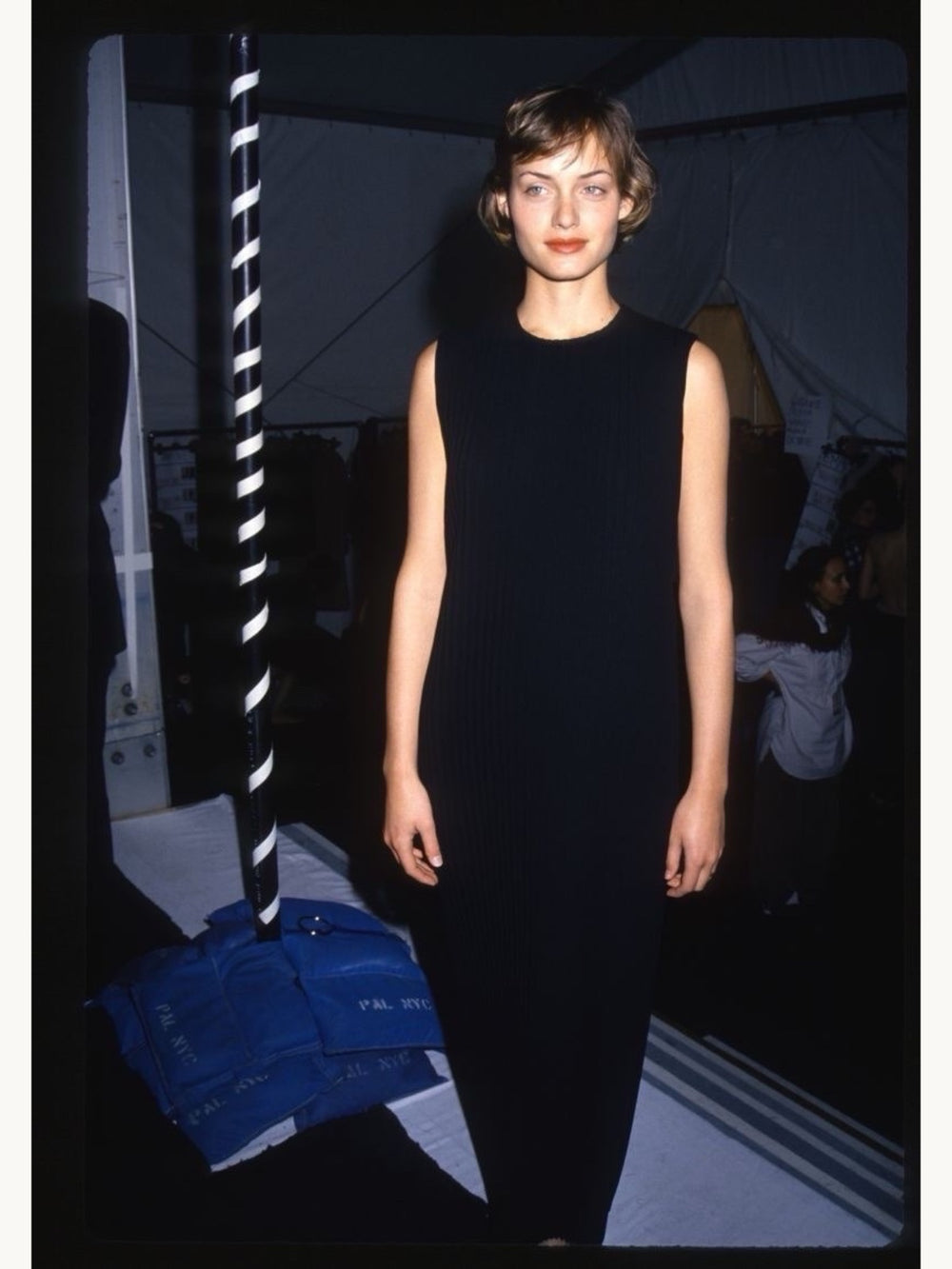 Calvin Klein Collection Fall 1994 Pleated Column Dress
