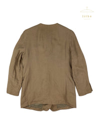 Calvin Klein Collection Spring 1993 Asymmetrical Linen Jacket