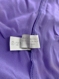 Prada Spring 2000 Purple Silk Ribbon Tie Skirt