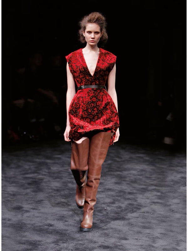 Prada Fall 2009 Floral Devoré Dress