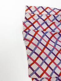 Yves Saint Laurent Spring 1973 Lattice Print Pleated Skirt