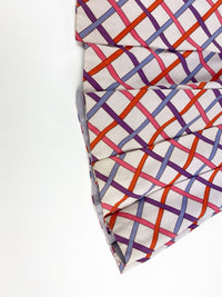 Yves Saint Laurent Spring 1973 Lattice Print Pleated Skirt