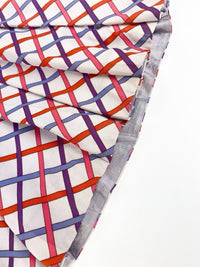 Yves Saint Laurent Spring 1973 Lattice Print Pleated Skirt