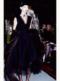 Jean Paul Gaultier Spring 1995 Organza Trim Cocktail Dress
