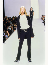 Calvin Klein Collection Spring 1996 Oversized Black Cashmere Jacket