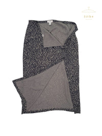 Calvin Klein Spring 1993 Organic Print Silk Skirt