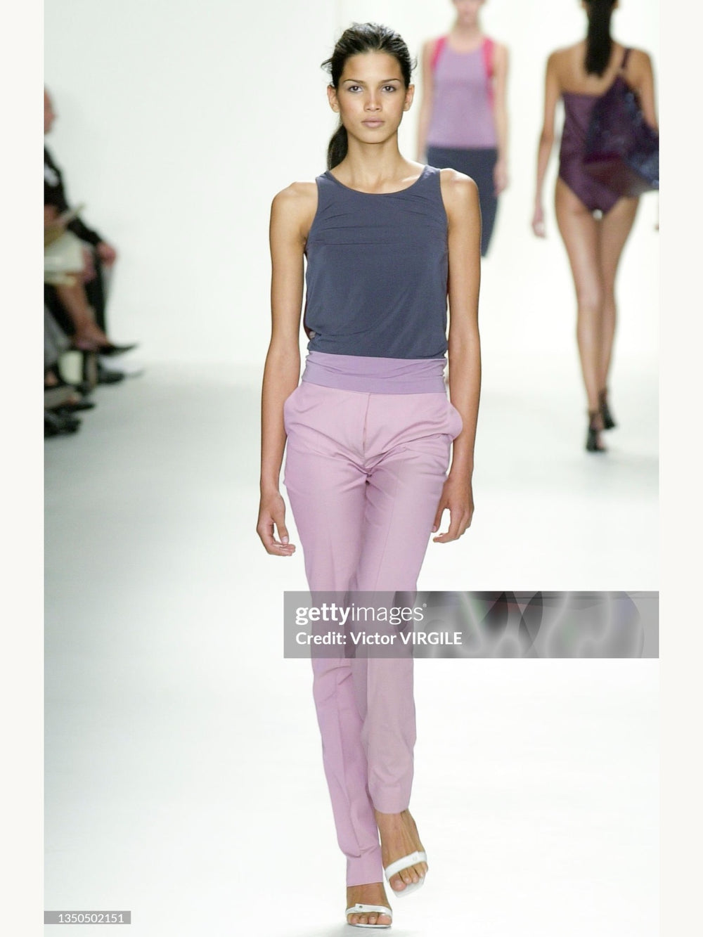 Calvin Klein Collection Spring 2001 Color Block Tank Top
