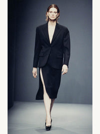 Prada Spring 1997 Black High Side Slits Skirt