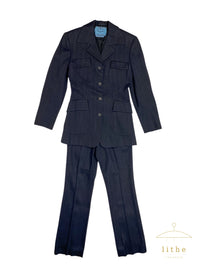 Prada Spring 1993 Textured Viscose Trouser Suit