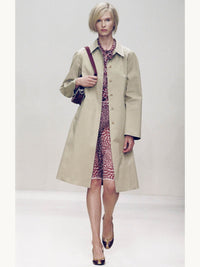 Prada Spring 2000 Red Hearts Print Silk Chiffon Skirt