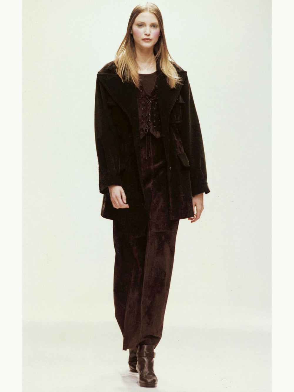 Prada Fall 1993 Black Cotton Corduroy Jacket