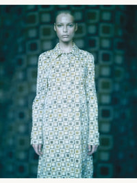 Prada Spring 1996 Tile Print Coat