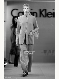 Calvin Klein Collection Spring 1993 Slouchy Linen Jacket