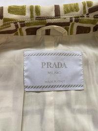 Prada Spring 1996 Tile Print Coat