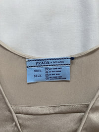 Prada Fall 1994 Silver Tunic Slip Dress