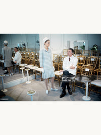Givenchy HAUTE COUTURE Spring 1969 Baby Blue Tweed Jacket