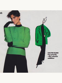 Calvin Klein Collection Fall 1988 Garden Green Cocoon Dress
