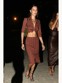 Prada Spring 2004 Eclipse Print Cotton Skirt