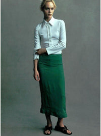 Prada Spring 1996 Sheer Midi Skirt