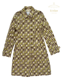 Prada Spring 1996 Tile Print Coat