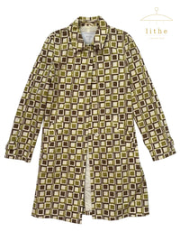 Prada Spring 1996 Tile Print Coat