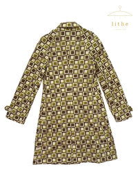 Prada Spring 1996 Tile Print Coat