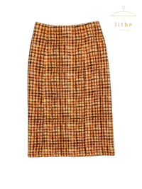 Prada Fall 1996 Tweed Midi Skirt