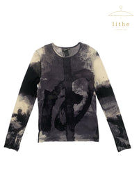 Vivienne Tam Fall 1999 Calligraphy Mesh Top