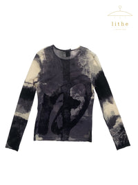 Vivienne Tam Fall 1999 Calligraphy Mesh Top