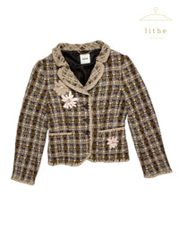 Moschino Fall 2004 Tweed Suit & Bag Ensemble