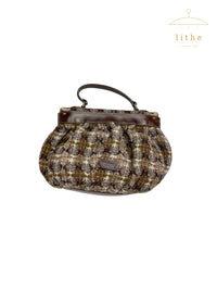 Moschino Fall 2004 Tweed Suit & Bag Ensemble