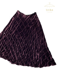 Calvin Klein Collection Fall 2002 Velvet Cutout Skirt