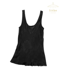 Calvin Klein Collection Spring 1994 Floral Semi-Sheer Tank