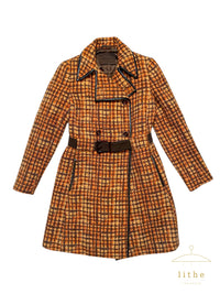 Prada Fall 1996 Tweed Double Breasted Coat