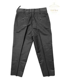 Prada Spring 1998 Shimmering Black Cotton Capri Pants