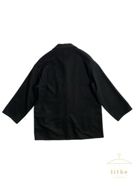 Calvin Klein Collection Spring 1996 Oversized Black Cashmere Jacket