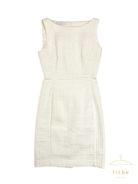 Prada Fall 1995 White Quilted Nylon Sheath Dress