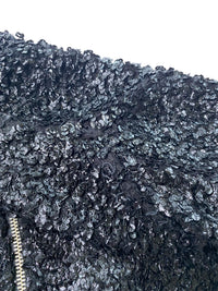 Jean Paul Gaultier Fall 1995 Sequin Circuit Board Crop Sweater Top