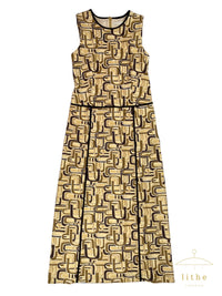 Prada Fall 1996 Retro 'U' Print Dress