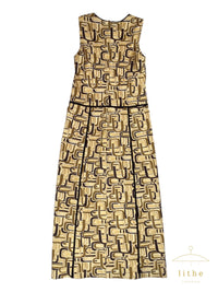 Prada Fall 1996 Retro 'U' Print Dress
