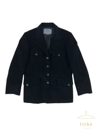 Prada Fall 1993 Black Cotton Corduroy Jacket