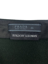 Prada Fall 1997 Dark Green Side Slit Skirt
