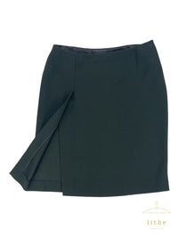 Prada Fall 1997 Dark Green Side Slit Skirt