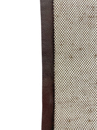Prada Spring 1999 Pleated Linen Cotton 'PRADA' Strip Skirt