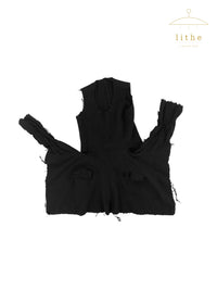 Comme des Garçons Fall 1994 'METAMORPHOSIS' Black Boiled Wool Dress